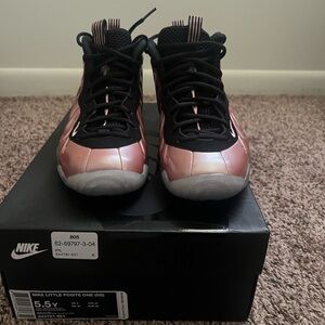 Nike Kids Sneakers - Black and Metallic Pink